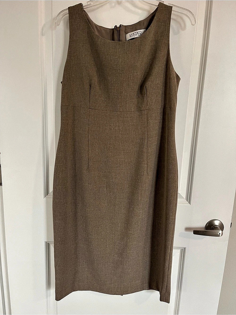 Kasper Sleeveless Midi Dress in Brown Size 10 Like New